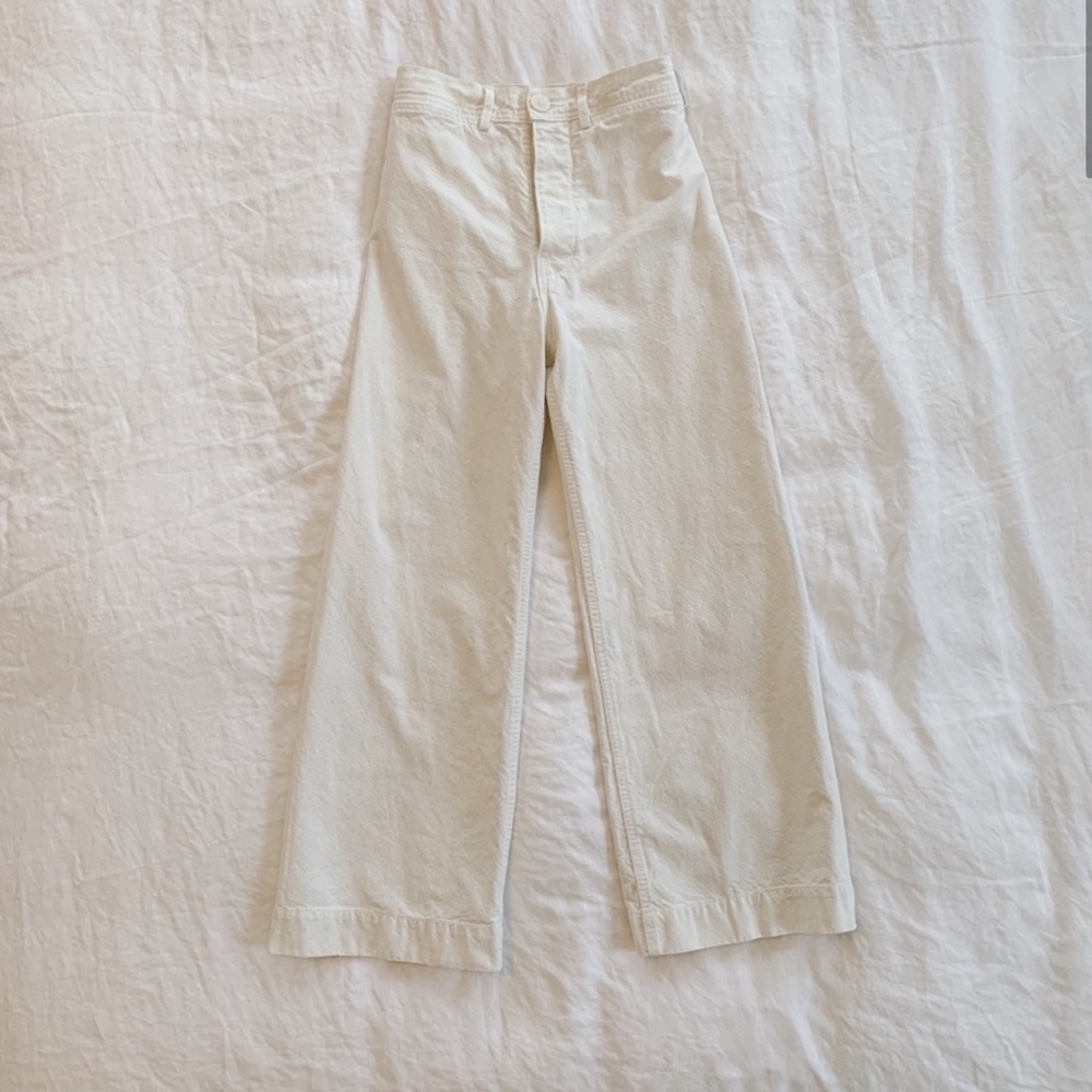 NEW Jesse Kamm Sailor Pant in Salt White